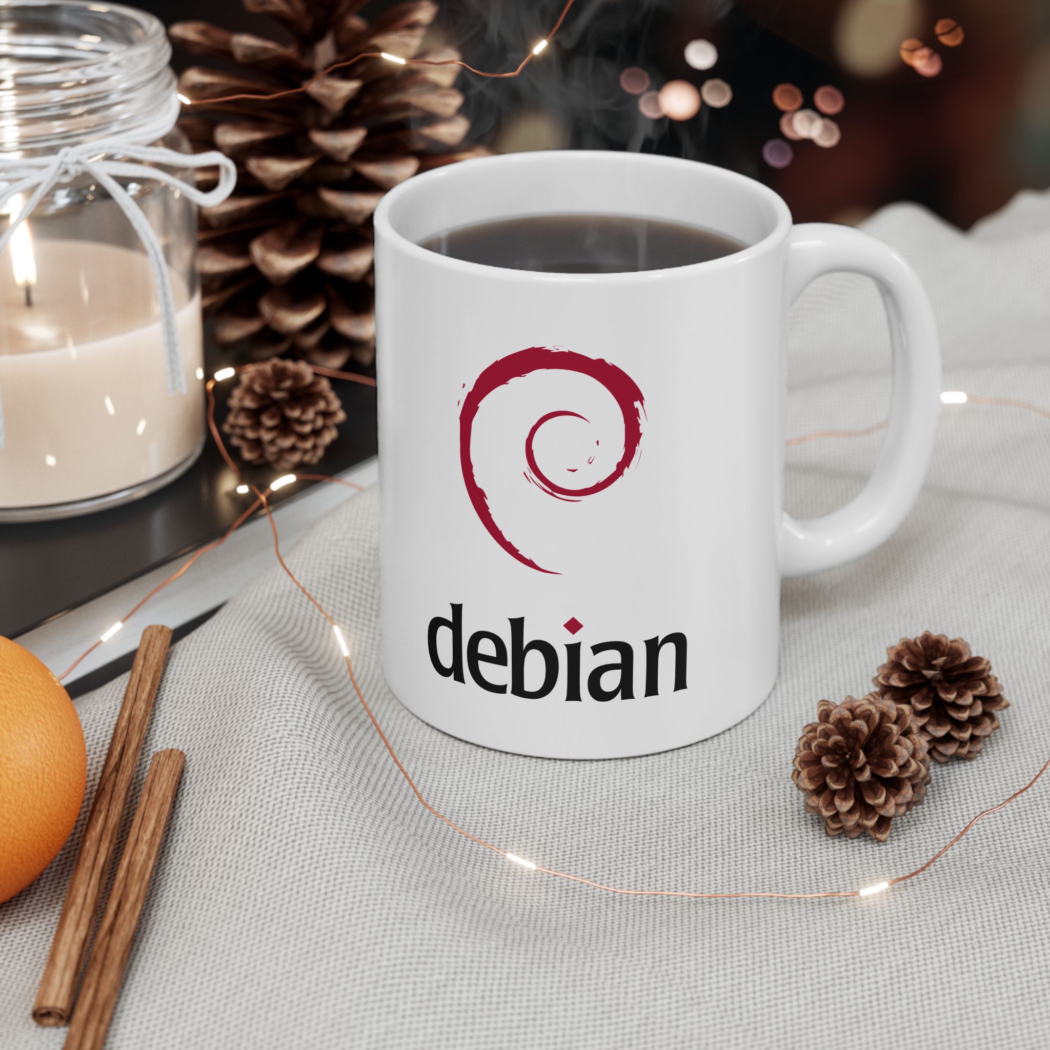 Debian Linux Coffee Mug White – 2-Sided Logo | Developer & Sysadmin Gift | 11oz & 15oz 5 Debian Linux Coffee Mug White – 2-Sided Logo | Developer & Sysadmin Gift | 11oz & 15oz - Image 5