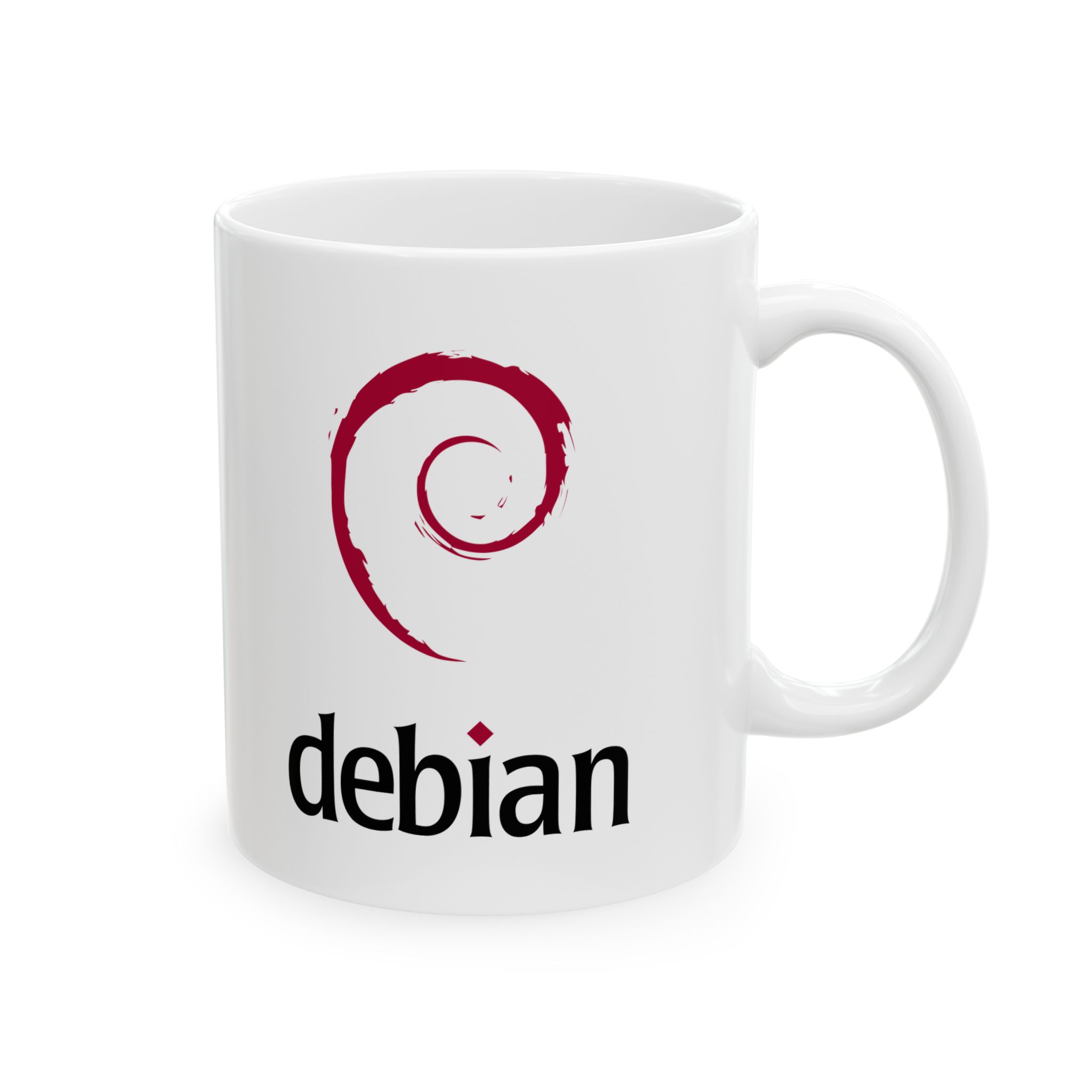 Debian Linux Coffee Mug White – 2-Sided Logo | Developer & Sysadmin Gift | 11oz & 15oz 1 Debian Linux Coffee Mug White – 2-Sided Logo | Developer & Sysadmin Gift | 11oz & 15oz