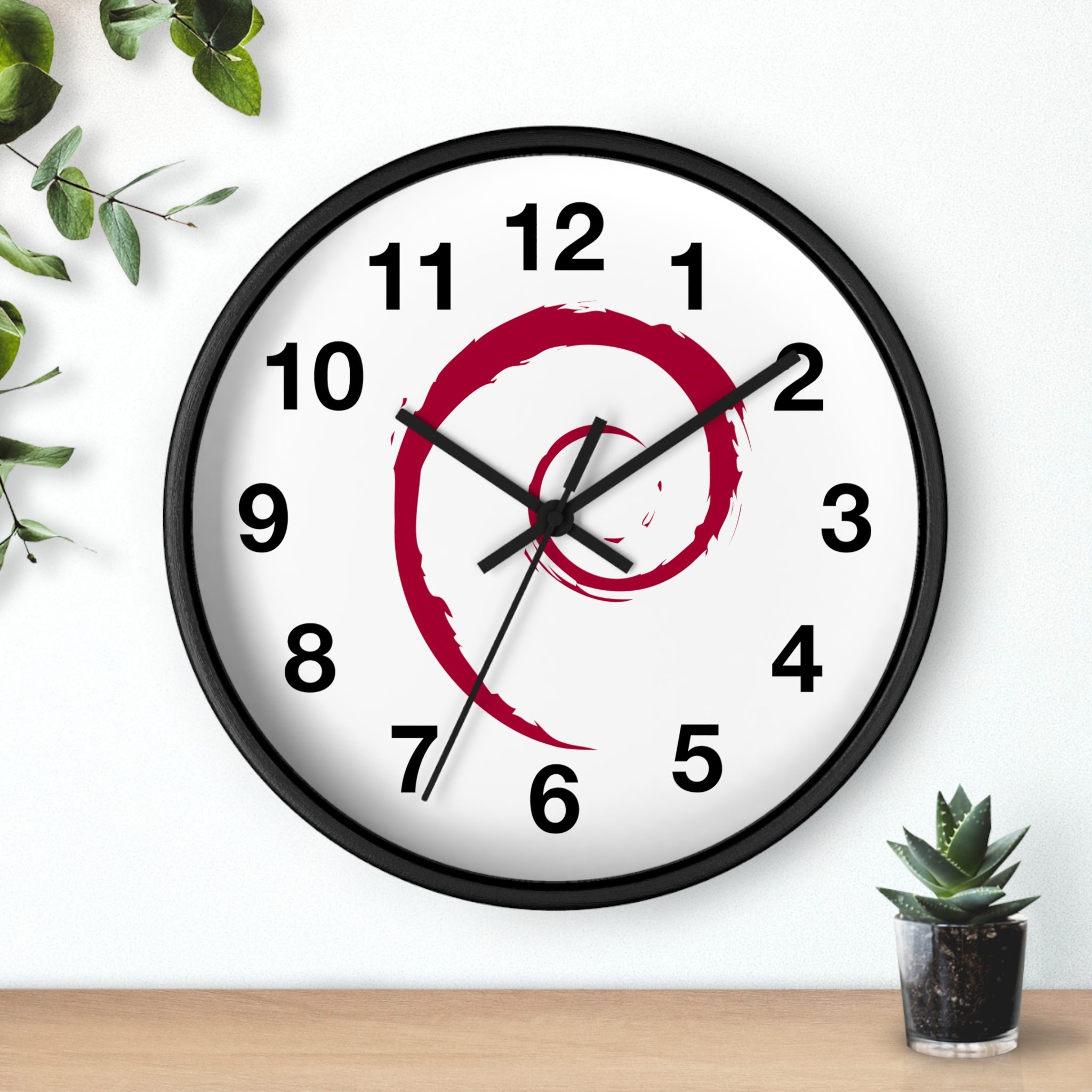 Debian Wall Clock – Custom Frame & Hands Colors | Linux Decor for Sysadmins | Developer Gift 3 Debian Wall Clock – Custom Frame & Hands Colors | Linux Decor for Sysadmins | Developer Gift - Image 3
